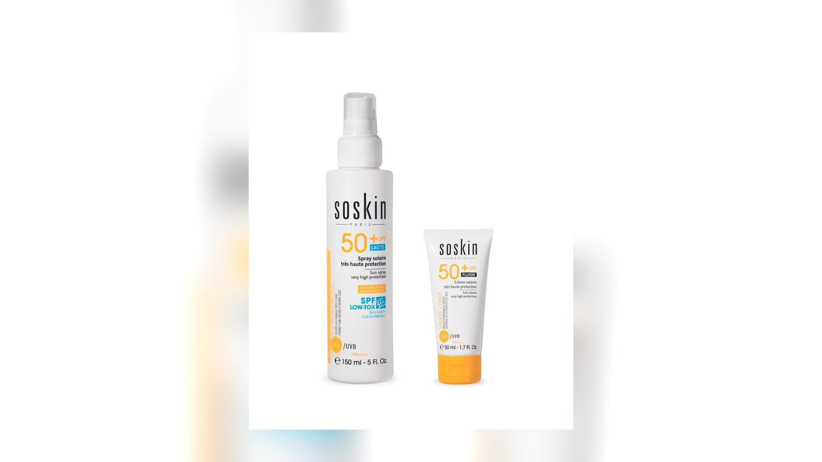 SOSKIN Yüz ve Vücut Güneş Koruması SPF50+ İkilisi