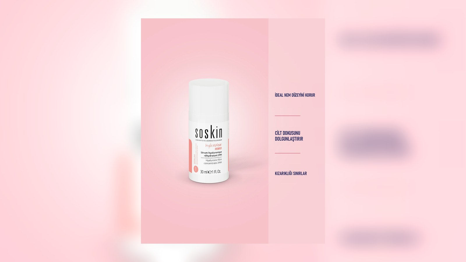 SOSKIN Hydrawear Hyalüronik Dolgunlaştırıcı Serum — nem bakımı