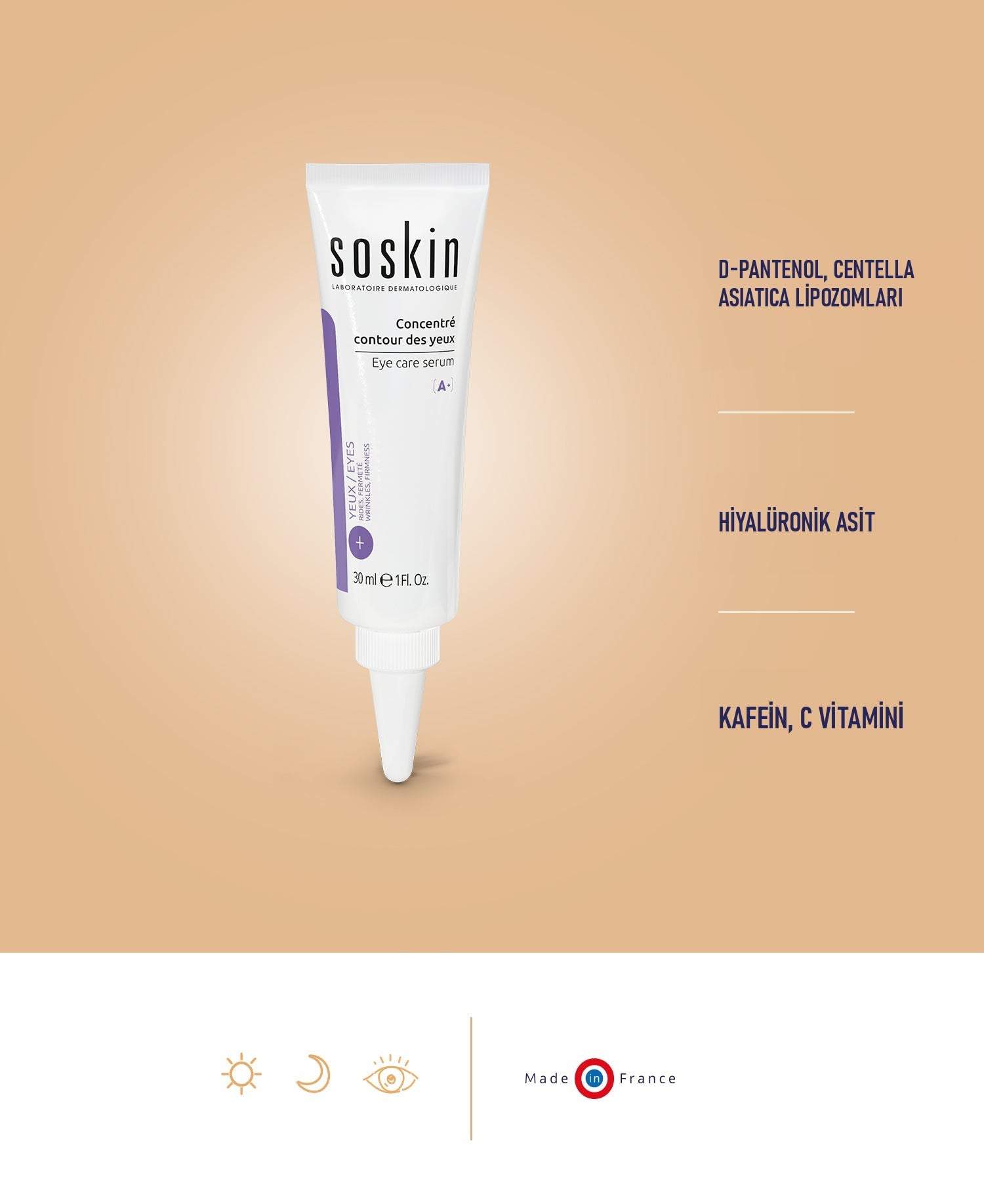 SOSKIN Firmactiv Göz Bakım Serumu 30 ml ürün özellikleri