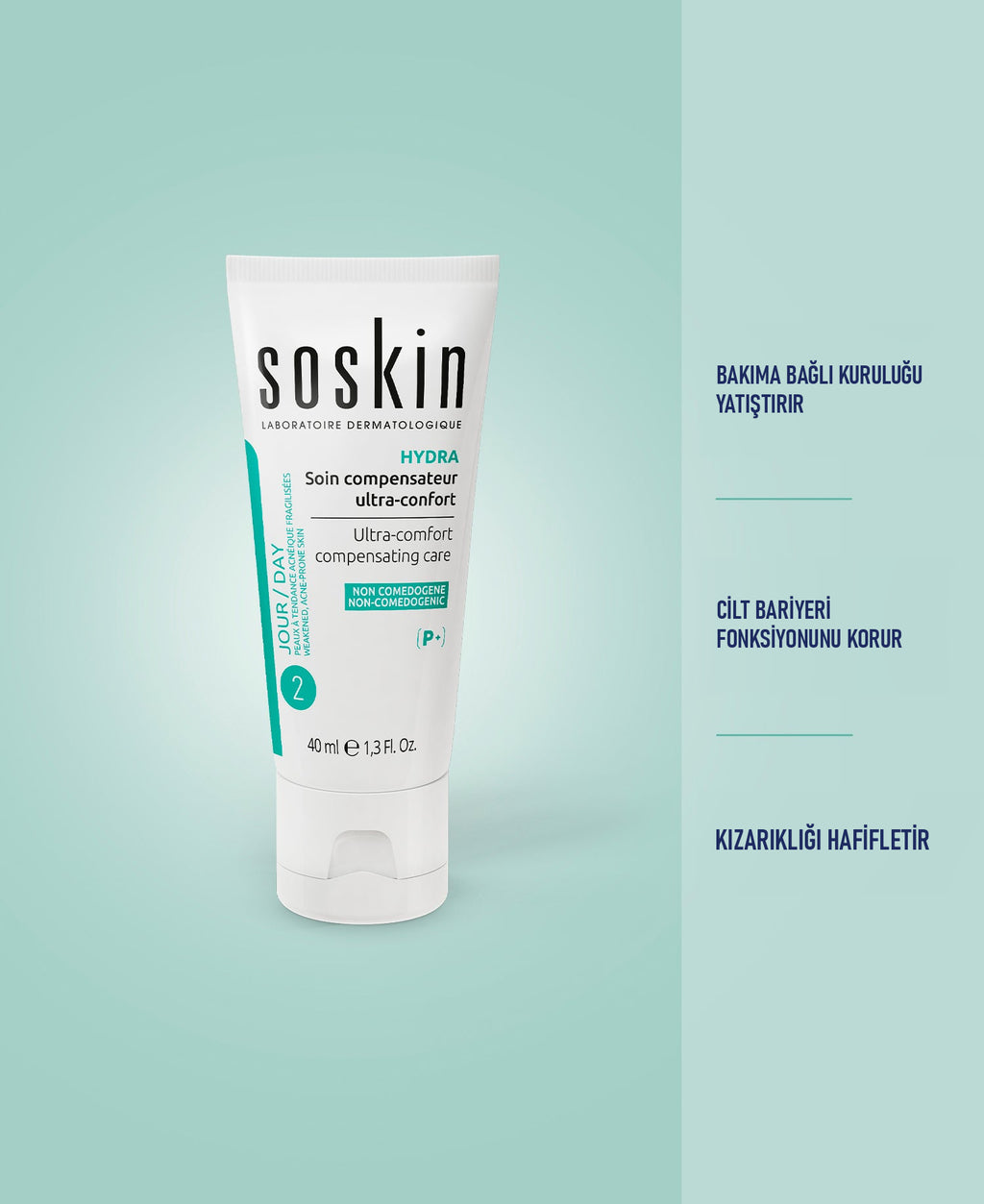 SOSKIN AKN Ultra Comfort Yoğun Nemlendirici Bakım 40 ml ürün faydaları