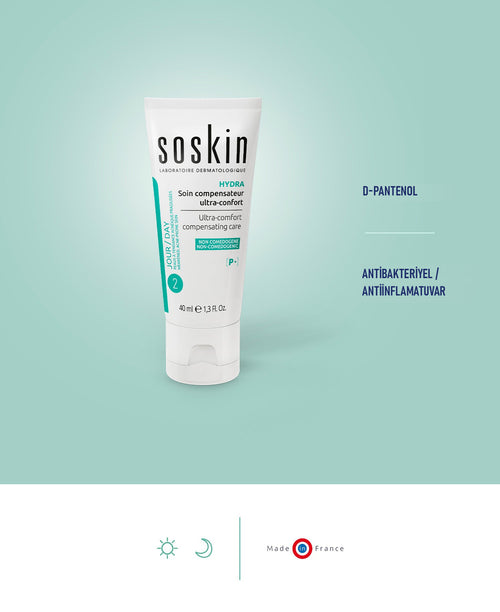 SOSKIN AKN Ultra Comfort Yoğun Nemlendirici Bakım 40 ml aktif içerikleri ve özellikleri