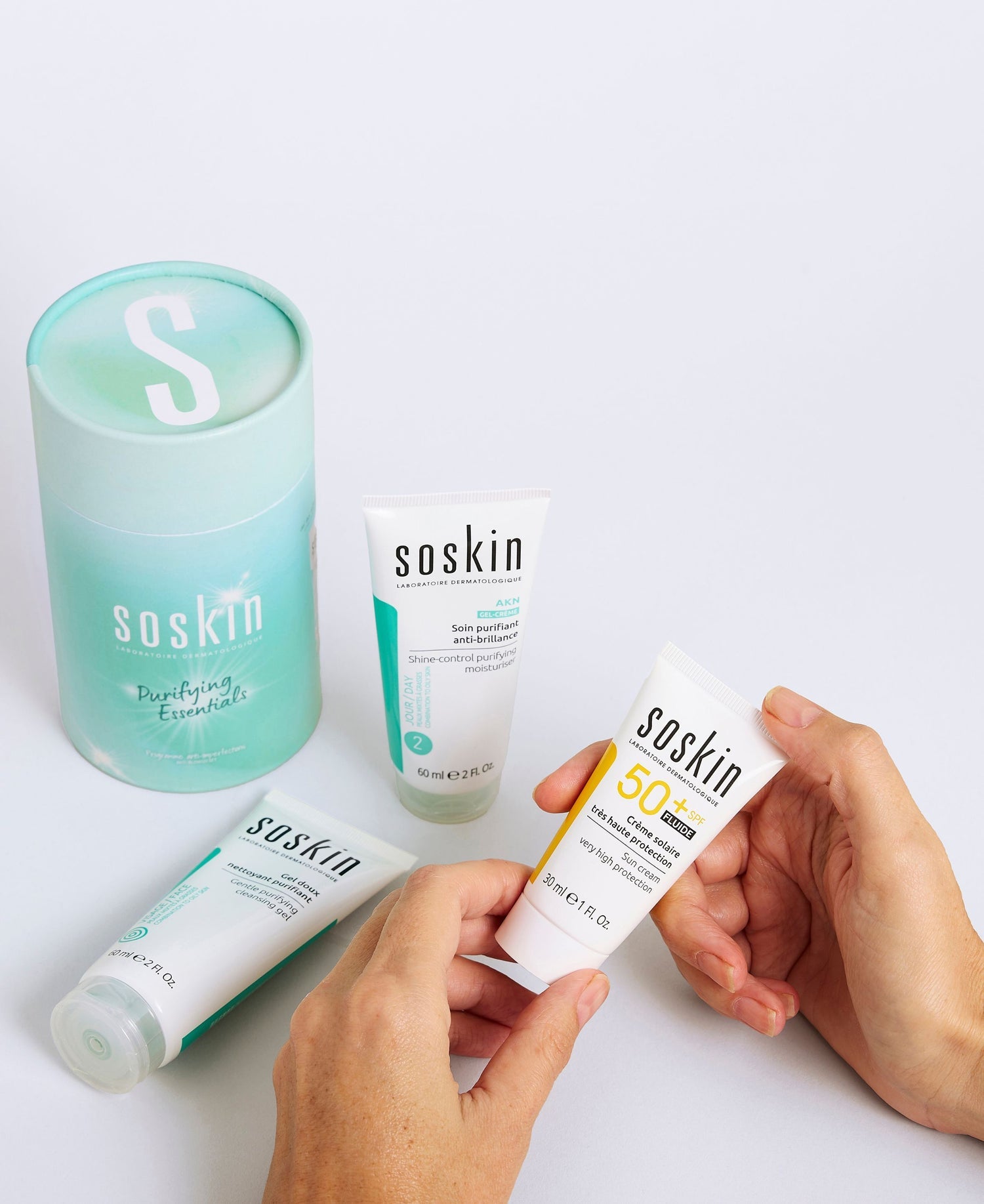 SOSKIN Purifying Essentials Arındırıcı Set bakım rutini