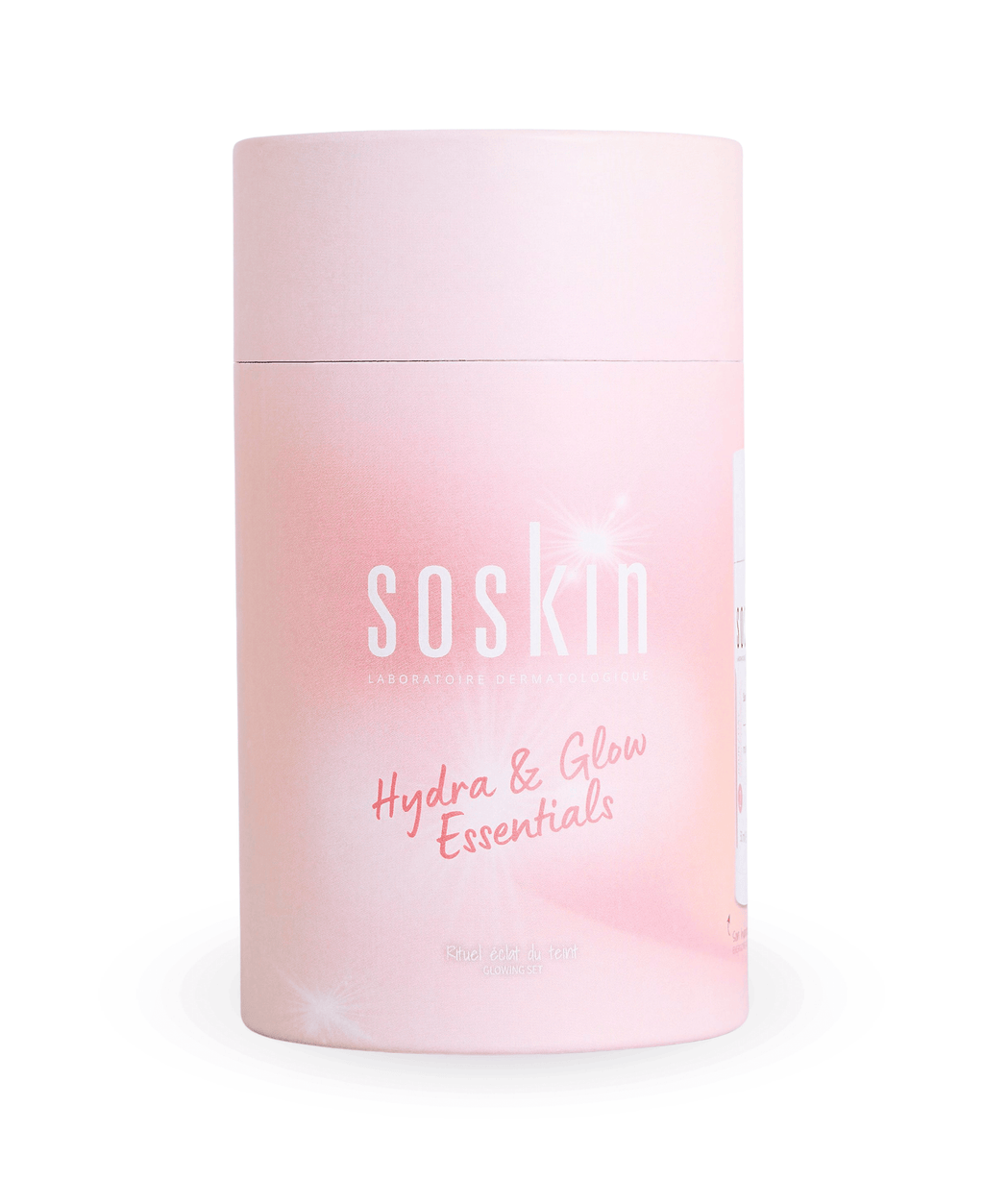 SOSKIN Hydra & Glow Essentials Seti pembe kutu ambalajı