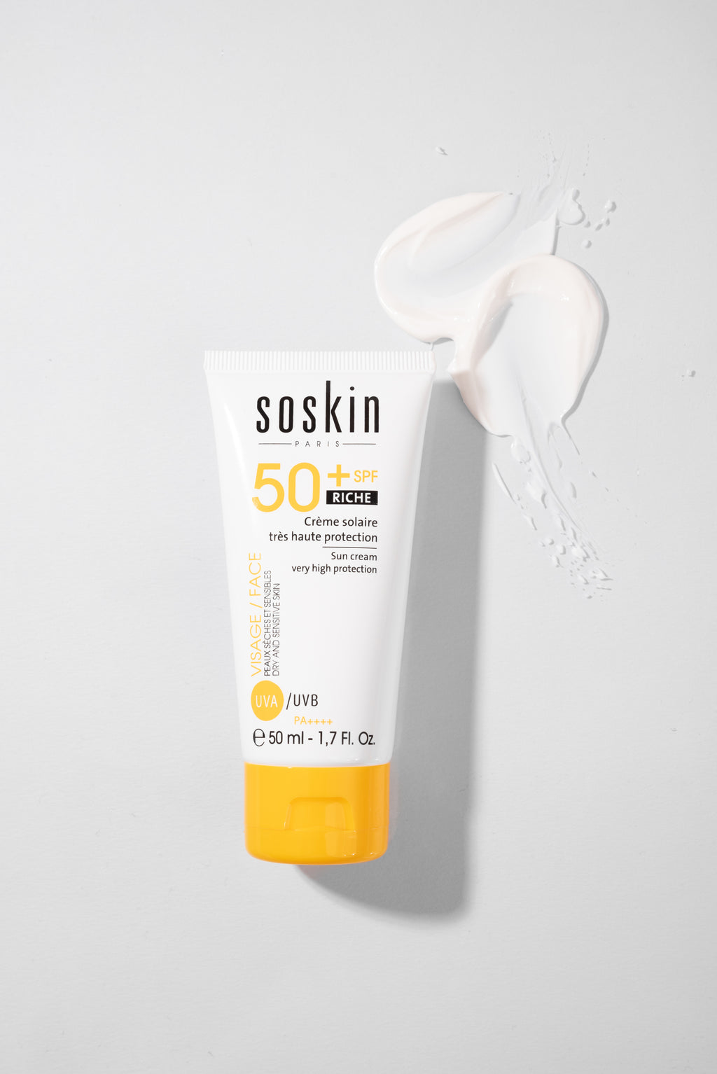 SOSKIN SPF50+ Zengin Dokulu Güneş Kremi Çok Yüksek Koruma 50 ml