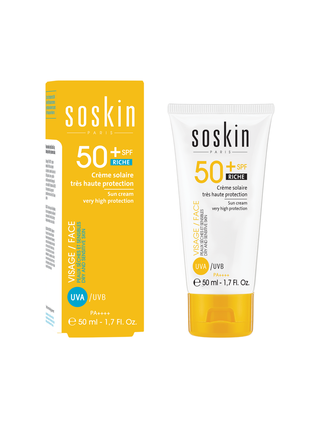 SOSKIN SPF50+ Zengin Dokulu Güneş Kremi Çok Yüksek Koruma 50 ml