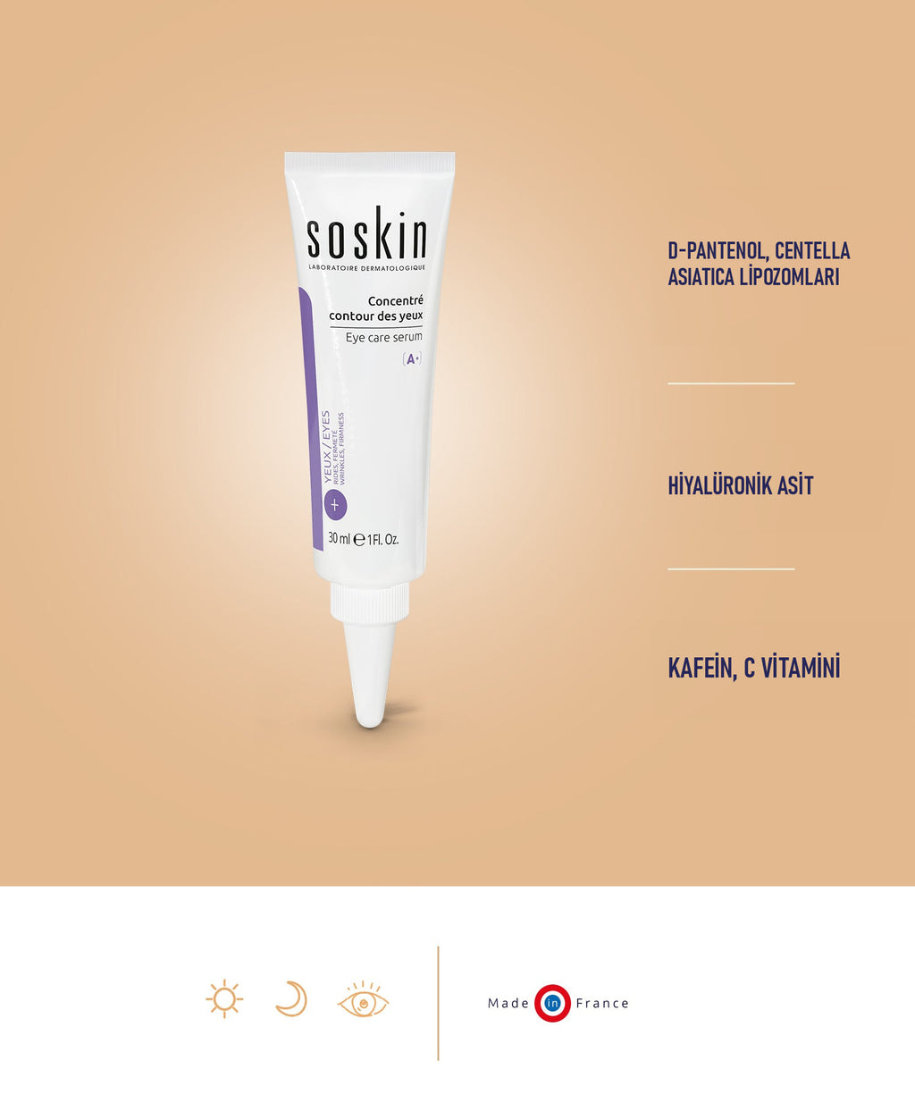 SOSKIN Firmactiv Göz Bakım Serumu 30 ml ürün özellikleri