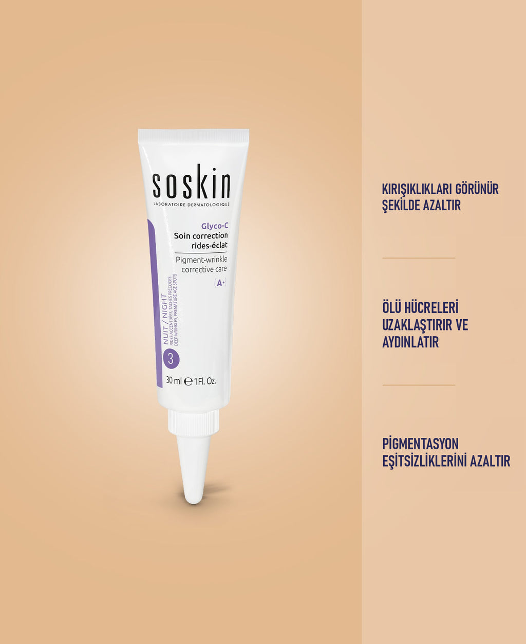 SOSKIN Glyco-C Leke Karşıtı Kırışıklık Düzeltici Bakım 30 ml