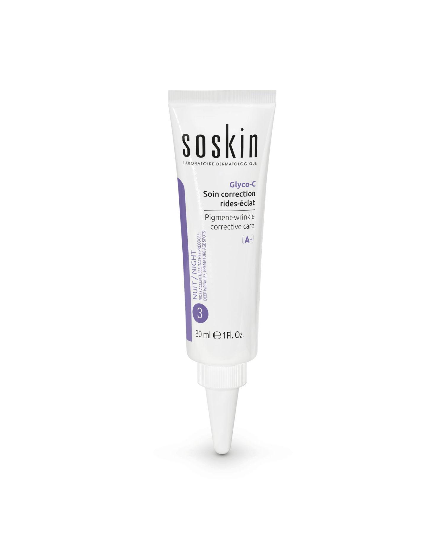 SOSKIN Glyco-C Leke Karşıtı Kırışıklık Düzeltici Bakım 30 ml aktif içerikleri