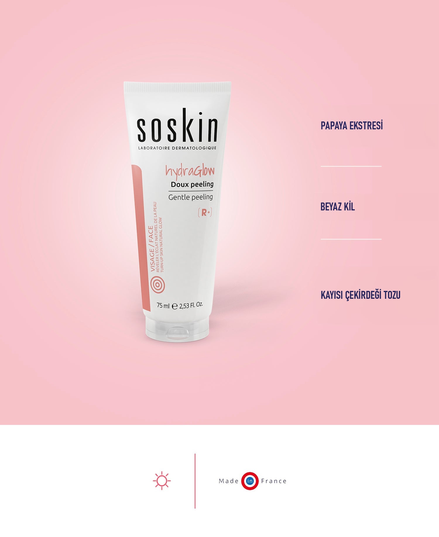 SOSKIN Hydrawear Hassas Yüz Peelingi 75 ml ürün özellikleri