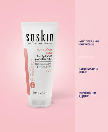SOSKIN Hydrawear Zengin Nemlendirici Koruyucu Bakım 60 ml