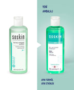 SOSKIN Arındırıcı Temizleme Jeli kullanım ve doku görünümü