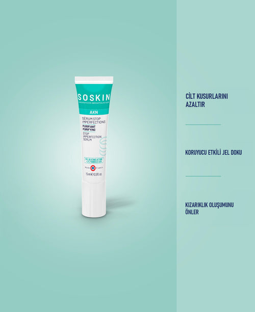 SOSKIN AKN Kusur Giderici Serum 15 ml ve ürün faydaları
