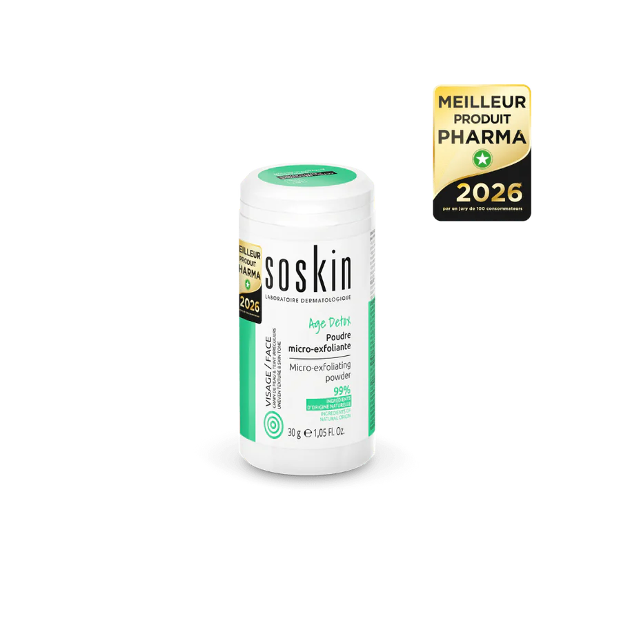 SOSKIN Age Detox Mikro Peeling Tozu 30 g kullanım ve doku görünümü