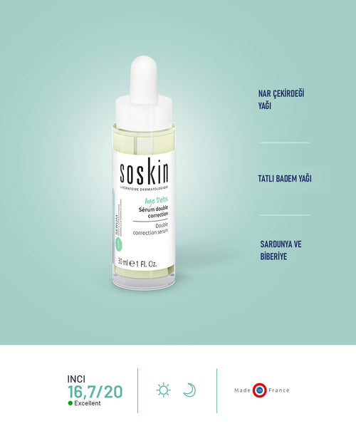 SOSKIN Age Detox Çift Etkili Serum 30 ml ürün özellikleri