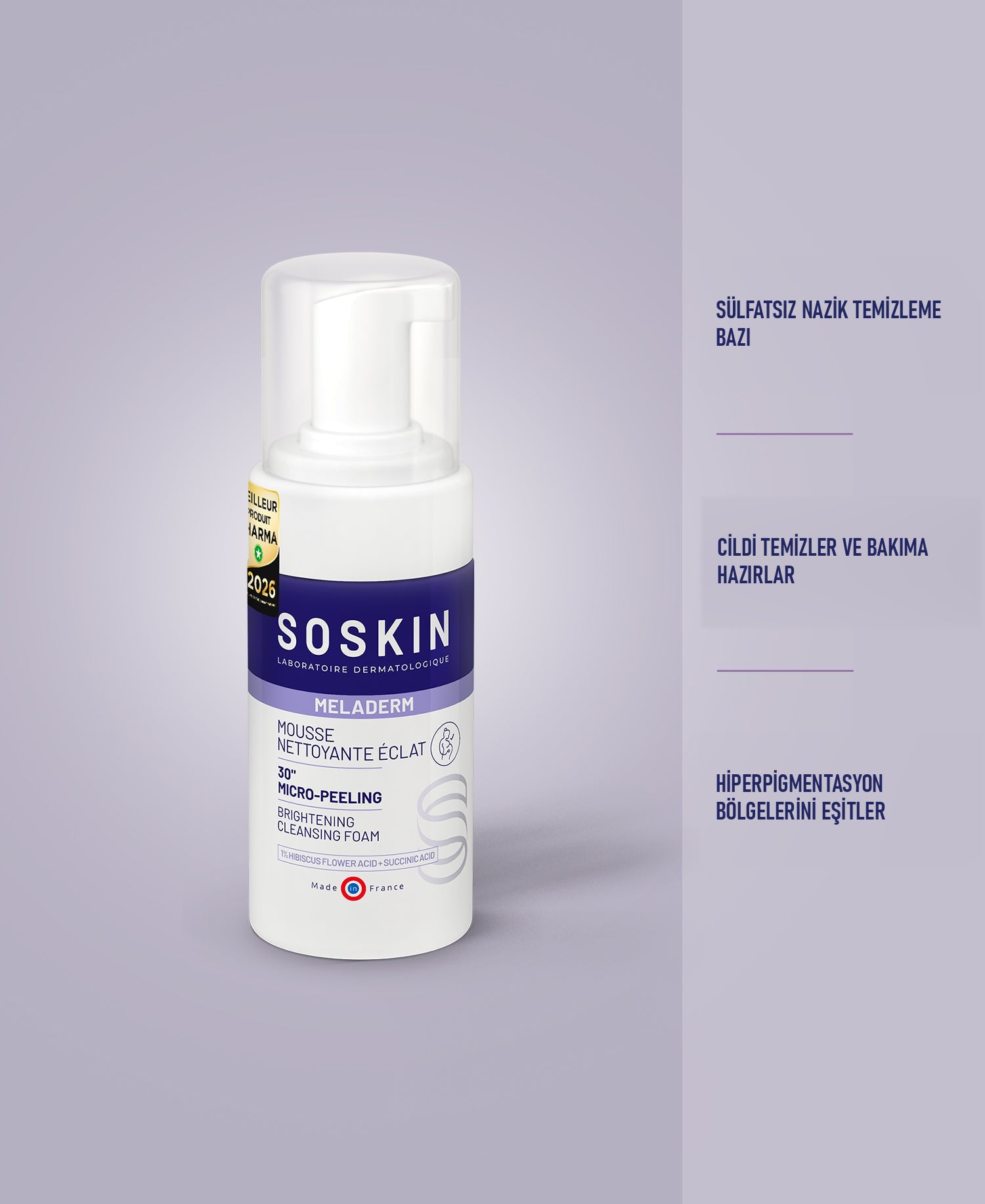 SOSKIN Meladerm Leke Karşıtı Yıkama Köpüğü 100 ml