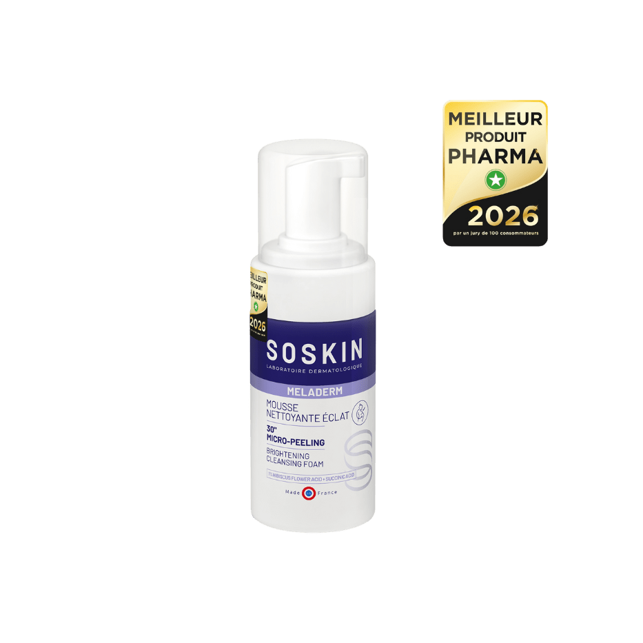 SOSKIN Meladerm Leke Karşıtı Yıkama Köpüğü 100 ml kullanım ve doku görünümü