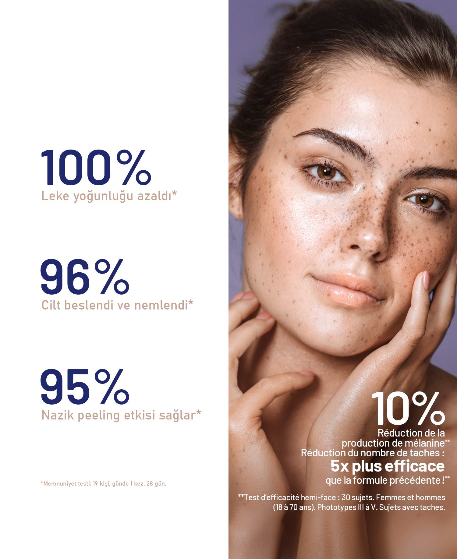 SOSKIN Meladerm Leke Karşıtı Arındırıcı Krem 50 ml kullanım ve doku görünümü