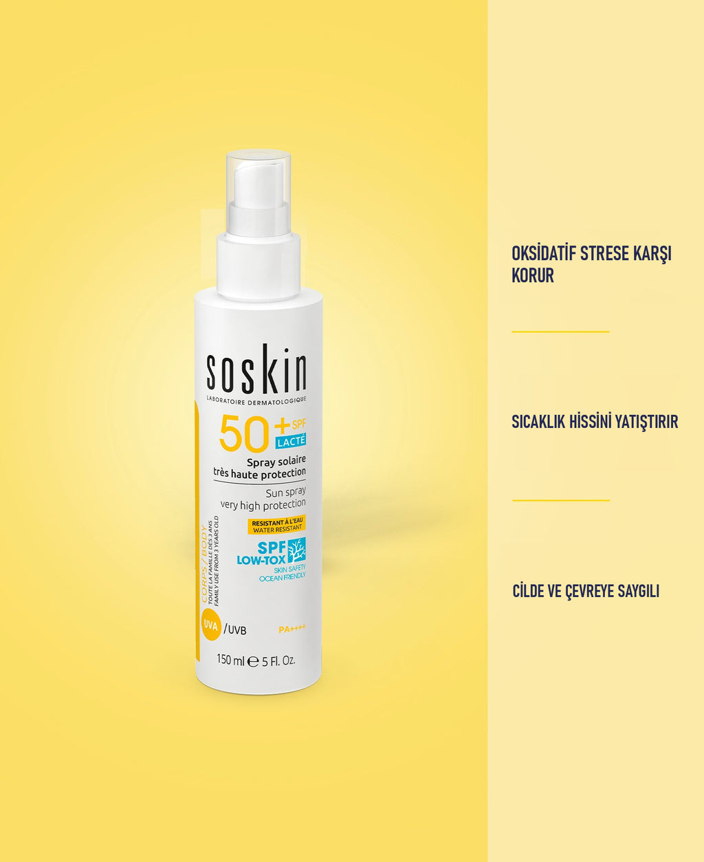 SOSKIN Güneş Koruyucu Sprey SPF50+