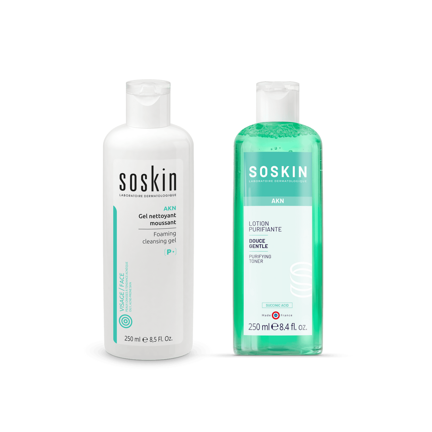 SOSKIN Jel Yıkama Köpüğü & Arındırıcı Tonik İkilisi