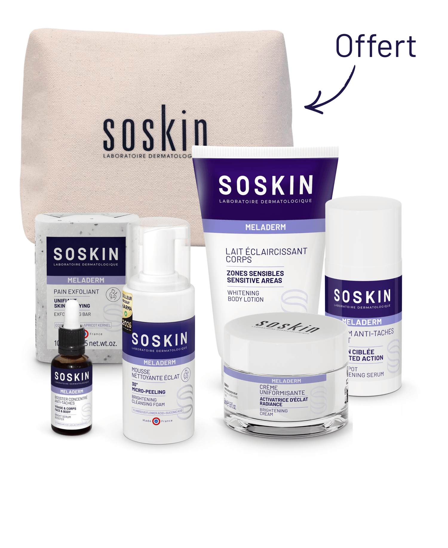 SOSKIN Yüz ve Vücut Leke Karşıtı Komple Rutin